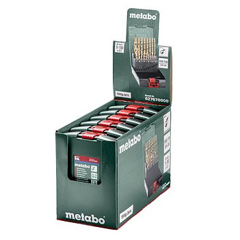 Набор сверл по металлу Metabo HSS-TiN 19шт. (627670000)