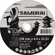 Круг отрезной по металлу VIROK SAMURAY 230х2,0х22,23 мм (60V230)