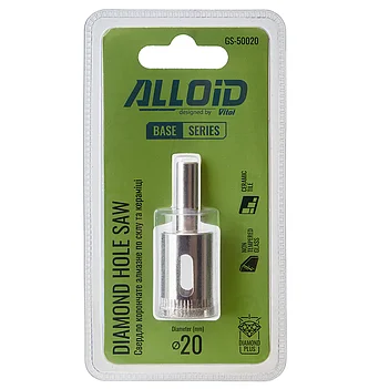 Коронка по кераміці Alloid Base 20 мм (GS-50020)