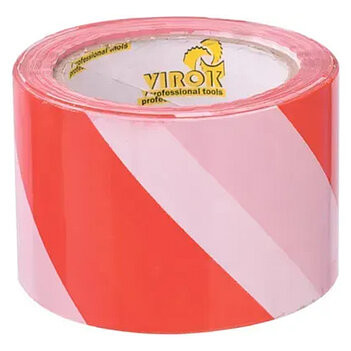 Стрічка сигнальна Virok 72 мм х 100 м 1 шт. (23V270) Стрічка сигнальна Virok 72 мм х 100 м 1 шт. (23V270)