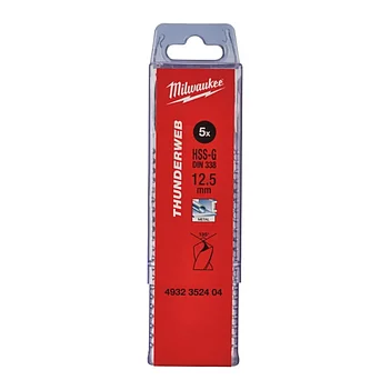 Свердло по металу Milwaukee Thunderweb HSS-G 12,5х151 мм 5 шт. (4932352404)