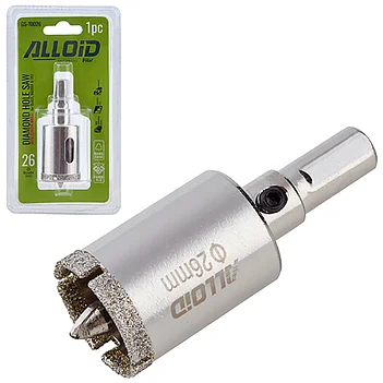 Коронка по кераміці Alloid 26 мм (GS-70026)