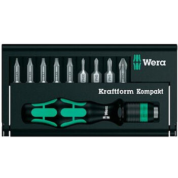 Отвертка с набором бит WERA Kraftform Kompakt 12 10 шт. (05135942001)