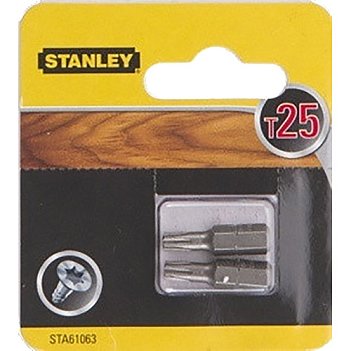 Бита Torx Stanley 1/4" T25 2шт (STA61063)