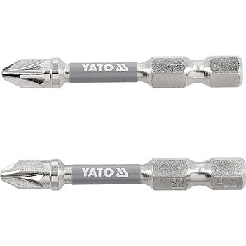 Бита Pozidriv Yato 1/4" PZ2 2 шт. (YT-78024)