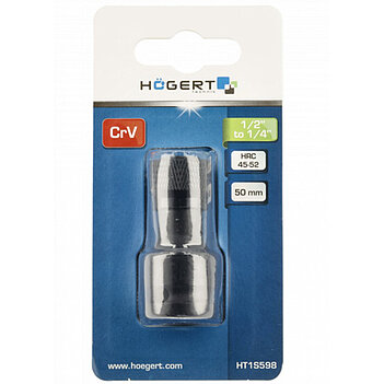Перехідник ударний Hoegert Cr-V 1/2" х 1/4" (HT1S598)