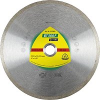 Диск алмазный сплошной Klingspor DT 300 F Extra 230x22,23мм (325360) 