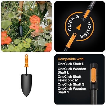 Насадка-совок садовий Fiskars OneClick (1080693)
