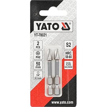 Біта Phillips Yato 1/4" PH2 2 шт. (YT-78021)