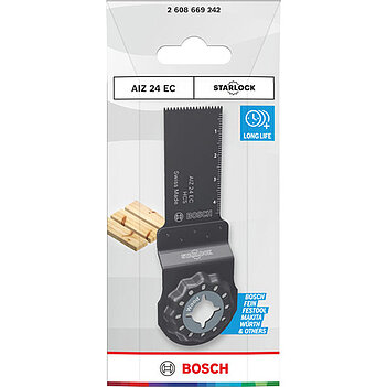 Полотно пиляльне занурювальне Bosch Starlock AIZ 24 EC 24х50 мм (2608669242)