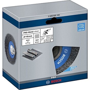 Щітка дротяна Bosch PRO Metal clean 115 мм (2608622100)