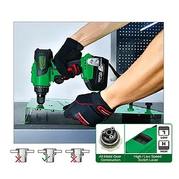 Заклепник акумуляторний Toptul (KPN-006ME)