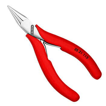 Длинногубцы прямые для электроники мини KNIPEX 115 мм (35 21 115)