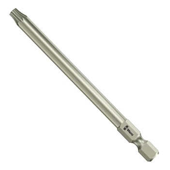 Біта Torx BO WERA 3867/4 1/4" TX15 1 шт. з отвором, нержавіюча сталь (05071090001) Біта Torx BO WERA 3867/4 1/4" TX15 1 шт. з отвором, нержавіюча сталь (05071090001)