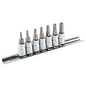 Набір головок біта Torx TOPEX Cr-V 1/4" 7 шт. (39D378)