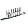 Набір головок біта Torx TOPEX Cr-V 1/4" 7 шт. (39D378)
