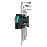 Набір ключів Hex Ball Г-подібних WERA 950/7 Hex-Plus 1 7 шт. хромованих з кулею (05022181001)