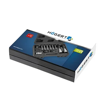 Набор инструмента Hoegert Cr-V 1/2" 13 ед. 6PT (HT8G420)