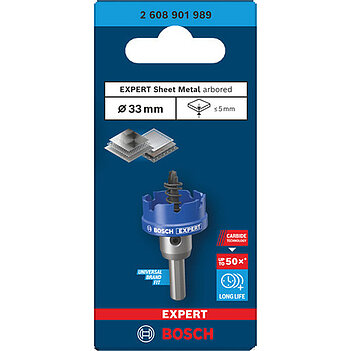 Коронка по металлу Bosch Expert Sheet Metal Arbored HS 33 мм (2608901989)