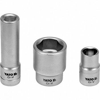Набір головок для обслуговування інжекторних помп Yato 1/2" 3 шт (YT-17525)