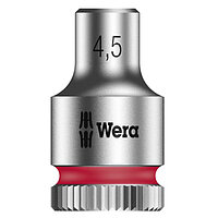 Головка торцевая 6-гранная WERA Zyklop 8790 HMA Cr-V 1/4" 4,5 мм (05003502001)