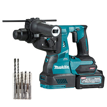 Перфоратор аккумуляторный Makita + бур по бетону 5 шт. (SET-HR003GM201-1025)