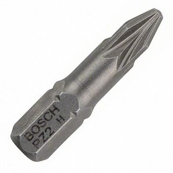 Бита Pozidriv Bosch Extra Hard 1/4" PZ2 10шт (2607001559)