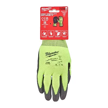 Рукавички сигнальні Milwaukee Hi-Vis розмір XXL / р.11 (4932479930)