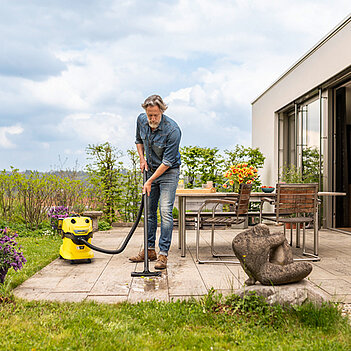 Пылесос аккумуляторный Karcher WD 4-18 Dual V-20/22 (1.628-600.0) - без аккумулятора и зарядного устройства