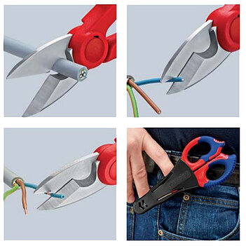 Ножницы электрика KNIPEX 155 мм (95 05 155 SB)