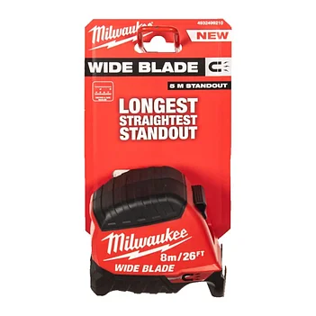 Рулетка Milwaukee WIDE BLADE MAGNETIC 8 м (4932499210)
