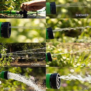 Шланг поливочный Alloid Garden Hose 15 м с распылителем (WH-7515)