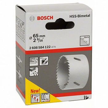 Коронка по металлу и дереву Bosch HSS-Bimetal 65 мм (2608584122)
