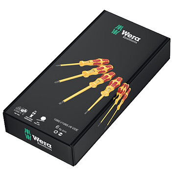 Набір викруток діелектричних WERA Kraftform Pozidriv 1060 i/1065 i/6 VDE 6 шт. (05051576001)