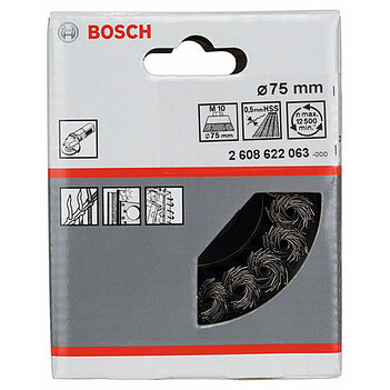 Щетка проволочная Bosch 75 мм (2608622063)