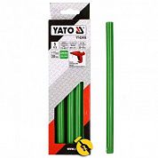 Клейові стрижні Yato 11,0 х 200 мм, зелені 5 шт (YT-82436)