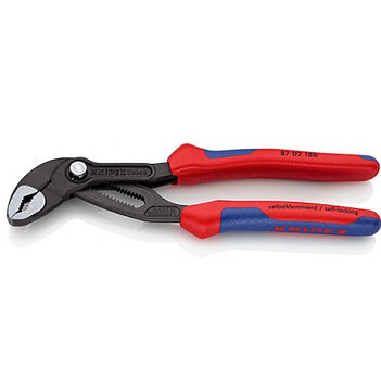 Клещи переставные KNIPEX Cobra Cr-V 180 мм с кнопочным фиксатором (87 02 180)