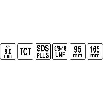Тримач для коронок Yato SDS-Plus (YT-43990)