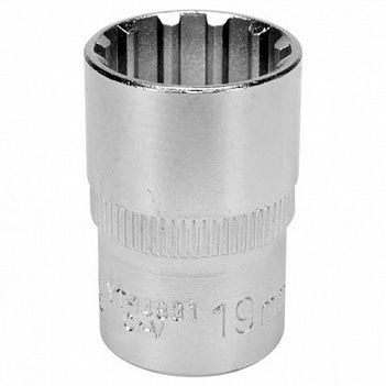 Головка торцевая Spline Yato 1/2" 19 мм (YT-14831)