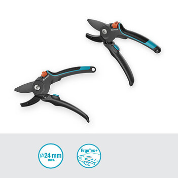 Секатор Gardena PremiumCut Pro dry wood с наковальней (12250-20.000.00)