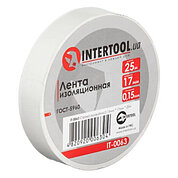 Стрічка ізоляційна INTERTOOL 25м х 17мм 1шт (IT-0063)