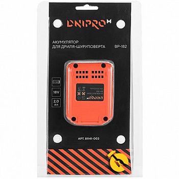 Аккумулятор Li-Ion Dnipro-М 18,0В BP-182 (81141003)