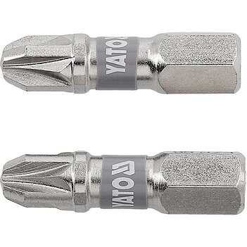 Бита Pozidriv Yato 1/4" PZ3 2 шт. (YT-78005)