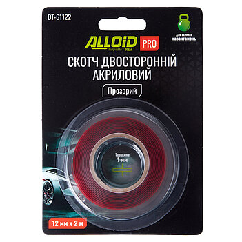 Скотч двухсторонний Alloid Pro 12мм х 2м 1 шт. (DT-61122)