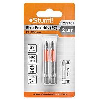 Бита Pozidriv Sturm 1/4" PZ1 2шт (1272401)
