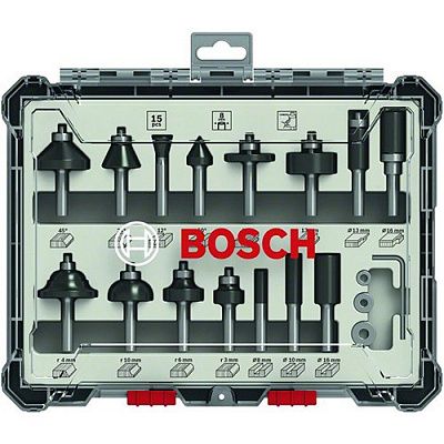 セット Набор фрез по дереву Bosch 15шт. (2607017472) - купить с доставкой