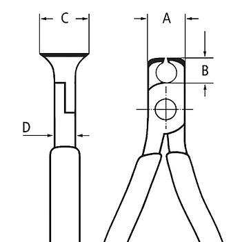 Кусачки торцевые KNIPEX Cr-V 130 мм (69 01 130)