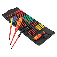 Отвертка со сменными стержнями диэлектрическая WERA Kraftform Kompakt VDE Big Pack 1 26 шт. (05006617001)