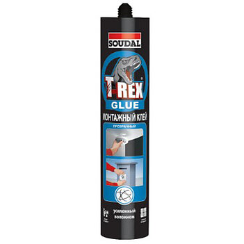 Клей монтажный SOUDAL T-REX 310мл прозрачный (180363) Клей монтажный SOUDAL T-REX 310мл прозрачный (180363)