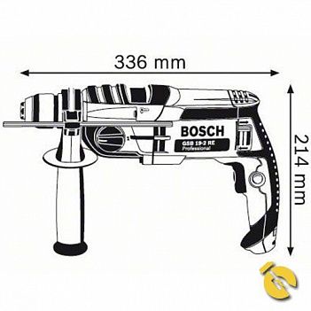 Дриль ударний Bosch GSB 19-2 RE (060117B600)